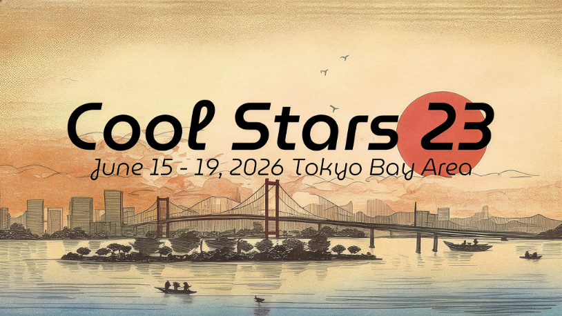 Cool Stars 23のバナー。実は広報担当の私が作りました。背景の画像は、運営メンバーが撮影したお台場の写真と著作権フリーの浮世絵の画像を使って、Adobe Fireflyで作成。Cool Starsらしさと日本らしさを出せたかなと、結構お気に入りです。